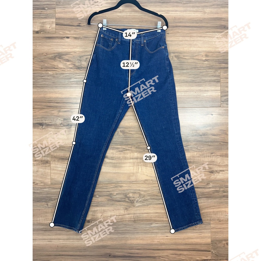 Abercrombie & Fitch Blue Curve Love Slim Straight Ultra High Rise Jeans 27/4 - Picture 6 of 7